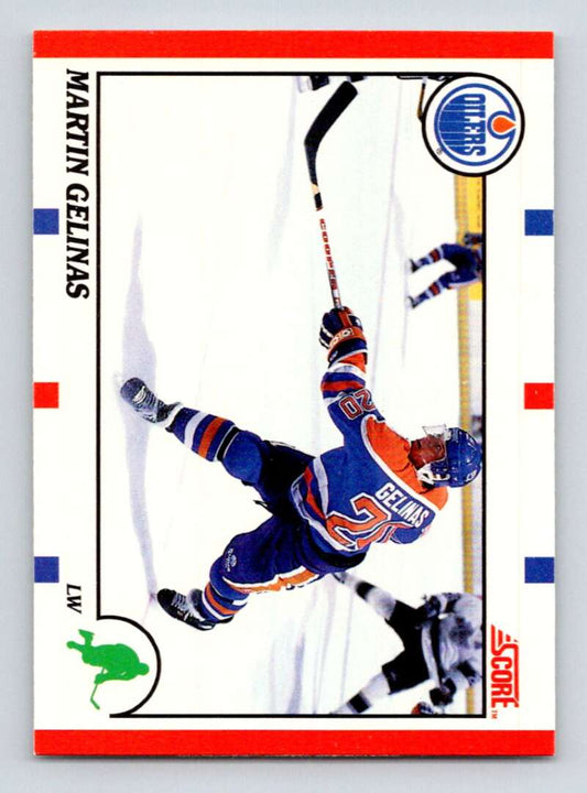 1990-91 Score Canadian Hockey #301 Martin Gelinas  RC Rookie Edmonton Oilers  Image 1