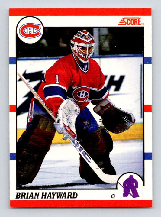 1990-91 Score Canadian Hockey #304 Brian Hayward   Image 1