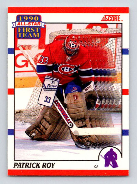 1990-91 Score Canadian Hockey #312 Patrick Roy  Montreal Canadiens  Image 1