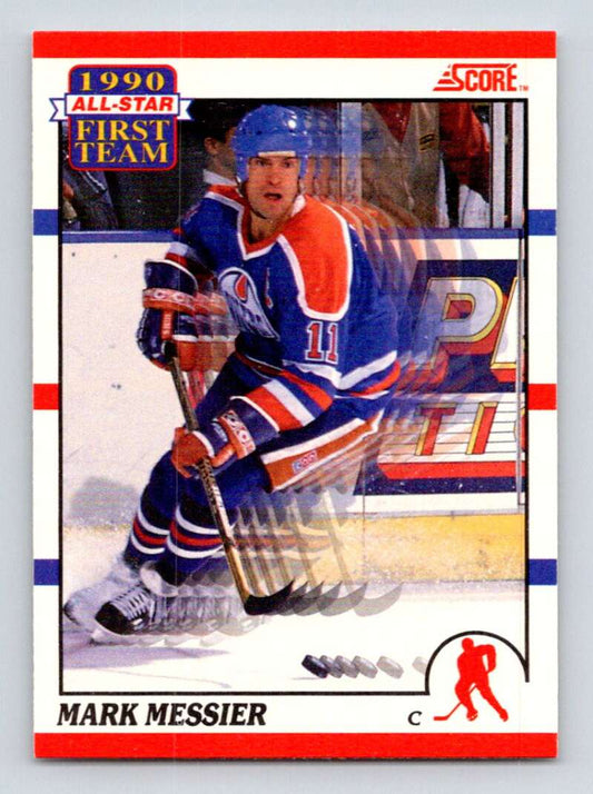 1990-91 Score Canadian Hockey #315 Mark Messier  Edmonton Oilers  Image 1