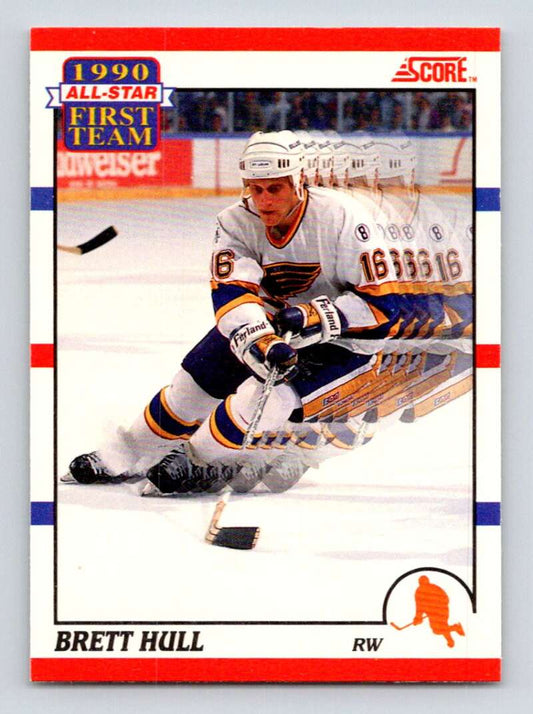 1990-91 Score Canadian Hockey #317 Brett Hull  St. Louis Blues  Image 1