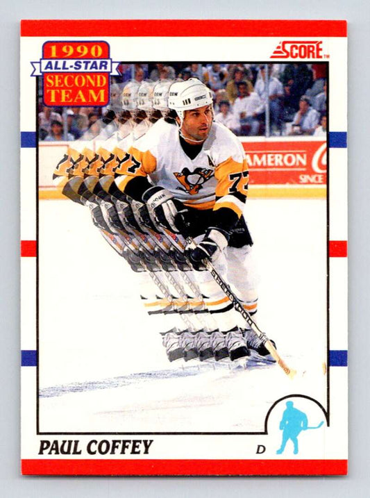 1990-91 Score Canadian Hockey #319 Paul Coffey  Pittsburgh Penguins  Image 1