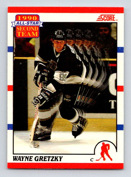 1990-91 Score Canadian Hockey #321 Wayne Gretzky  Los Angeles Kings  Image 1
