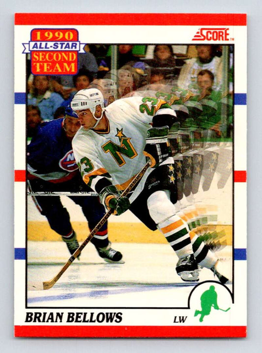 1990-91 Score Canadian Hockey #322 Brian Bellows  Minnesota North Stars  Image 1