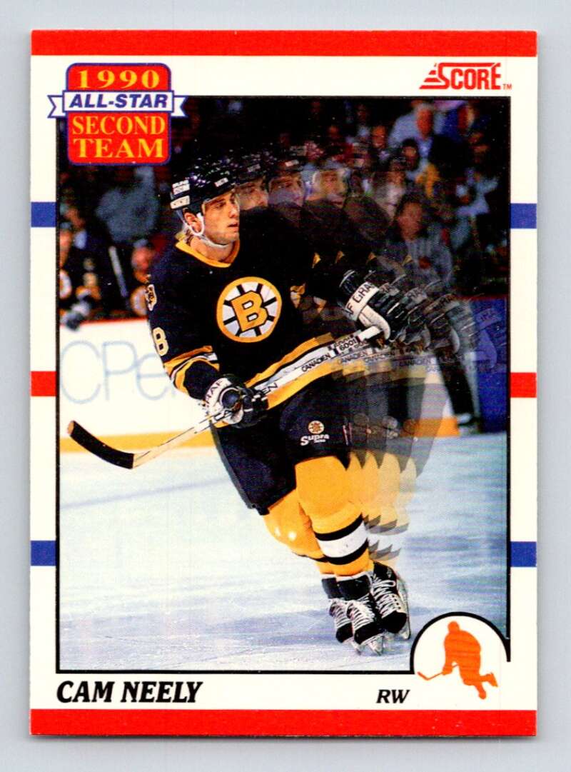 1990-91 Score Canadian Hockey #323 Cam Neely   Image 1