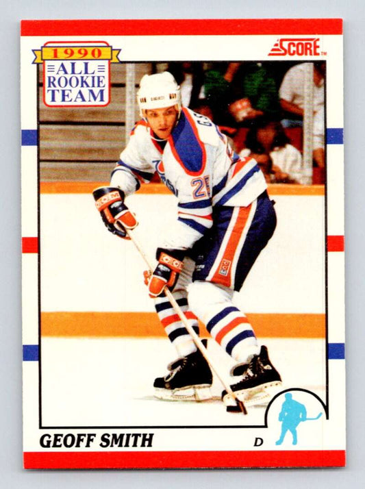 1990-91 Score Canadian Hockey #326 Geoff Smith ART  Edmonton Oilers  Image 1