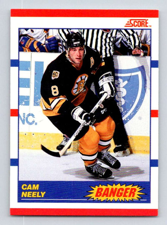 1990-91 Score Canadian Hockey #340 Cam Neely   Image 1