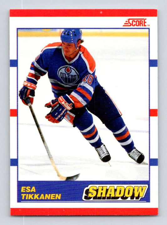 1990-91 Score Canadian Hockey #342 Esa Tikkanen  Edmonton Oilers  Image 1