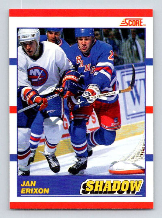 1990-91 Score Canadian Hockey #343 Jan Erixon  New York Rangers  Image 1