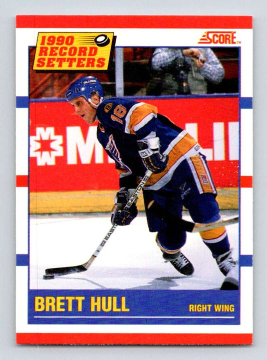 1990-91 Score Canadian Hockey #346 Brett Hull RB  St. Louis Blues  Image 1
