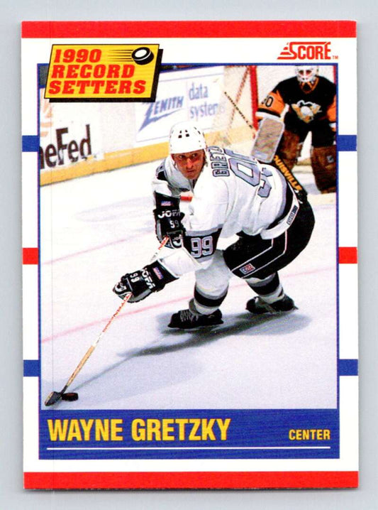 1990-91 Score Canadian Hockey #347 Wayne Gretzky RB  Los Angeles Kings  Image 1