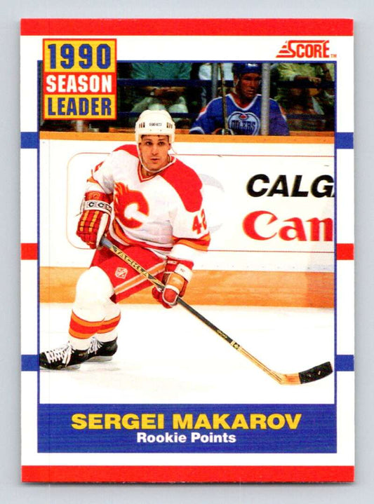 1990-91 Score Canadian Hockey #350 Sergei Makarov   Image 1
