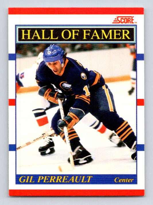 1990-91 Score Canadian Hockey #355 Gilbert Perreault HOF  Buffalo Sabres  Image 1