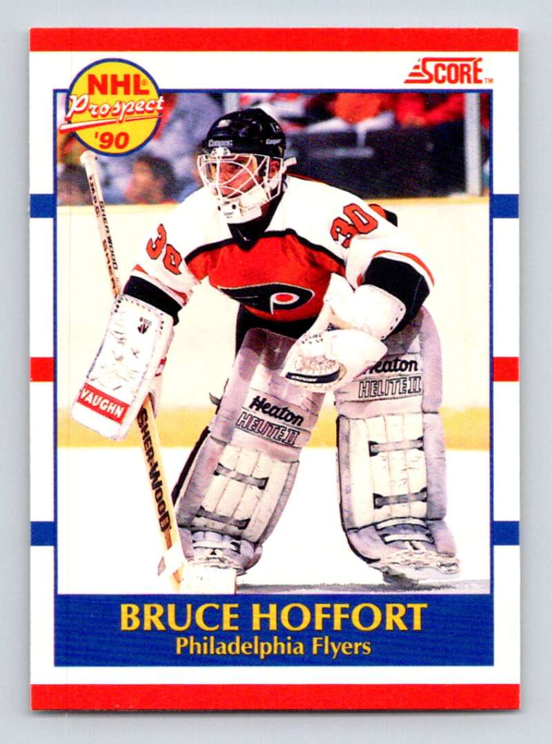 1990-91 Score Canadian Hockey #413 Bruce Hoffort  Philadelphia Flyers  Image 1