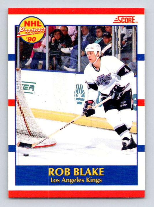 1990-91 Score Canadian Hockey #421 Rob Blake  RC Rookie Los Angeles Kings  Image 1