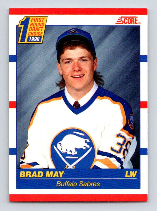 1990-91 Score Canadian Hockey #427 Brad May  RC Rookie  Image 1