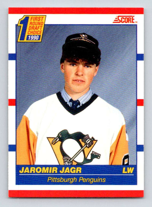 1990-91 Score Canadian Hockey #428 Jaromir Jagr  RC Rookie Pittsburgh Penguins  Image 1
