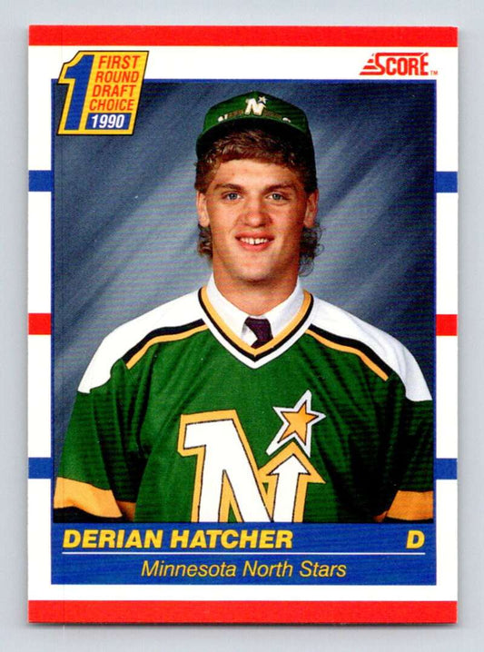 1990-91 Score Canadian Hockey #430 Derian Hatcher  RC Rookie Minnesota North Stars  Image 1