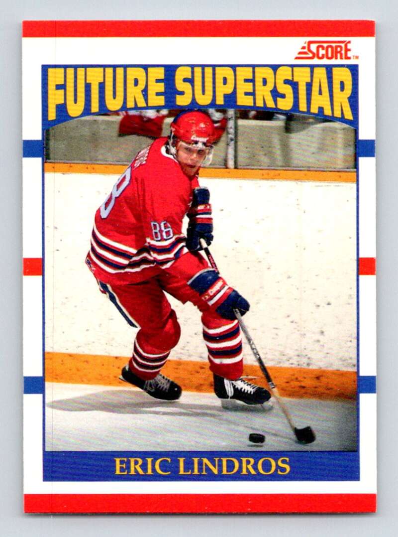 Eric Lindos Rookie 1990-91 Score Canadian Hockey #440 Eric Lindros RC Rookie Philadelphia ...