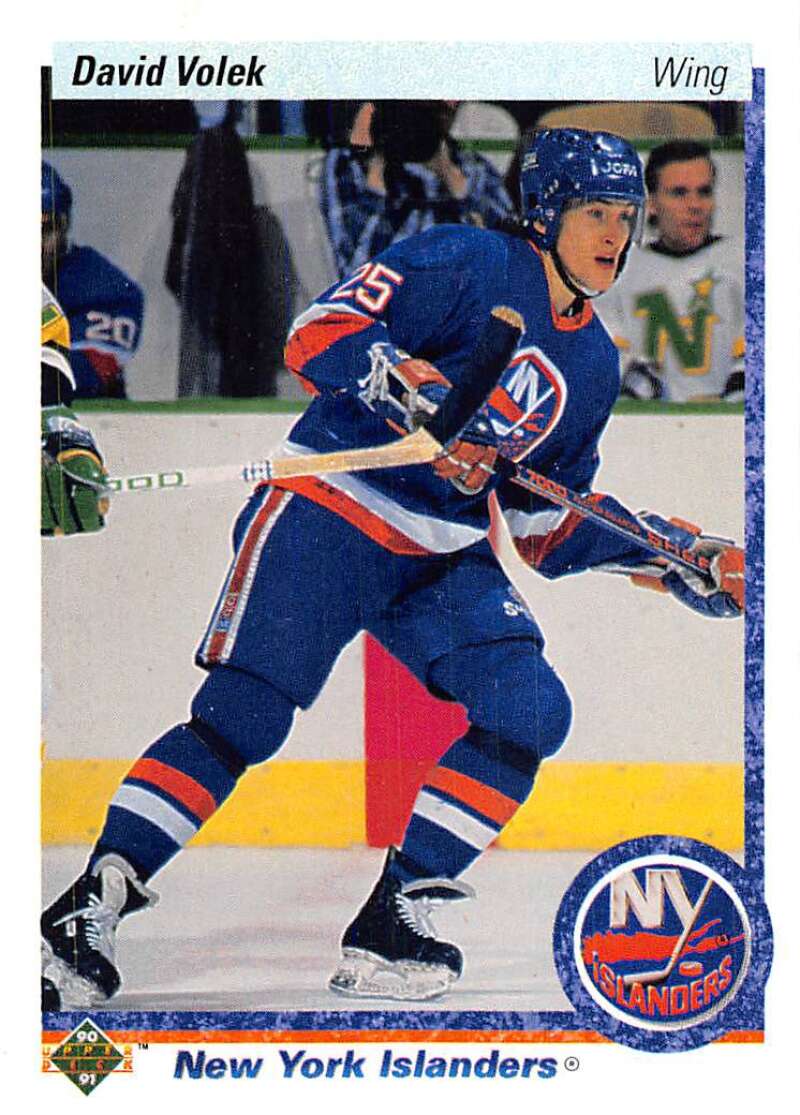 1990-91 Upper Deck Hockey  #1 David Volek  New York Islanders  Image 1