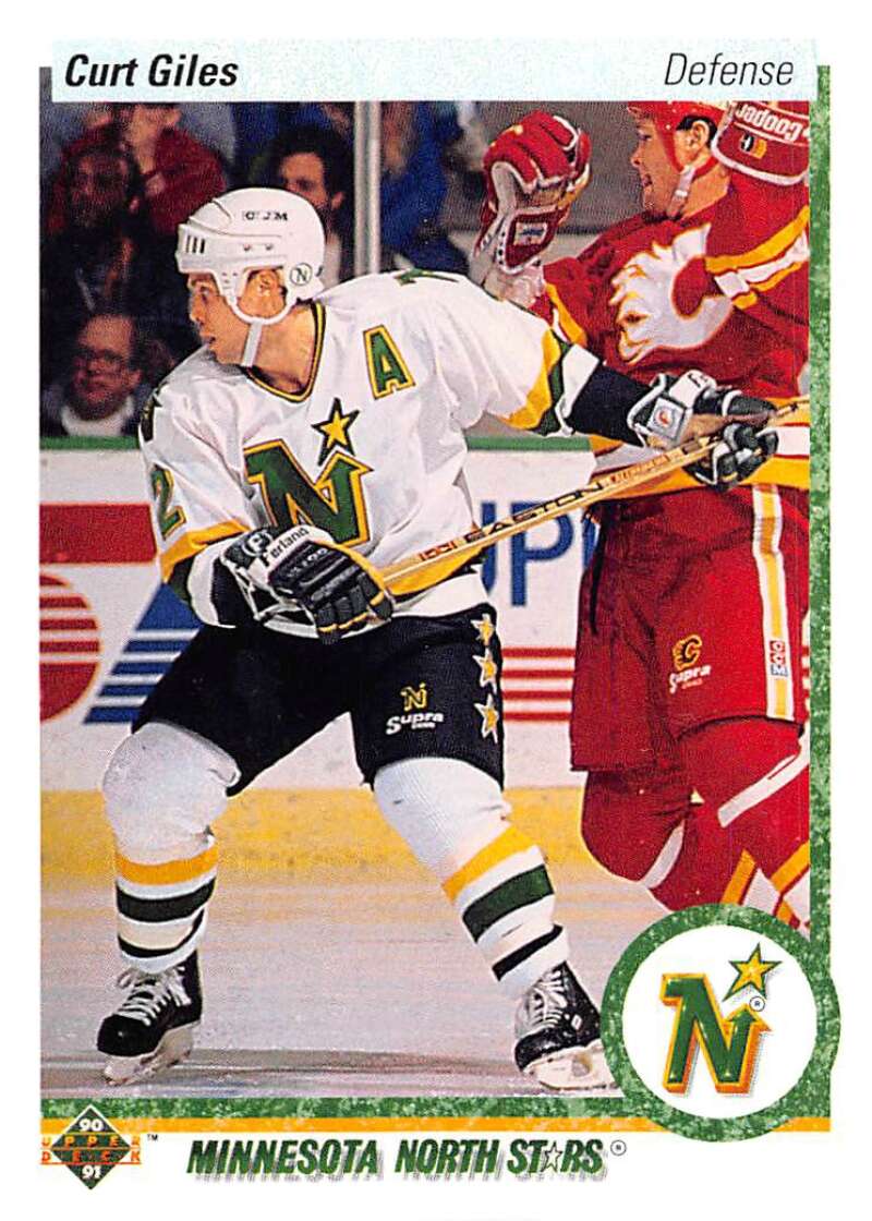 1990-91 Upper Deck Hockey  #9 Curt Giles  Minnesota North Stars  Image 1