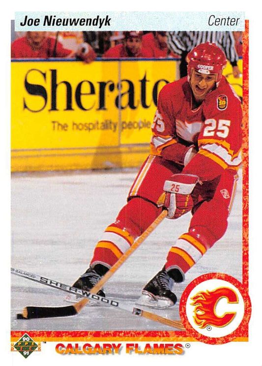 1990-91 Upper Deck Hockey  #26 Joe Nieuwendyk  Calgary Flames  Image 1
