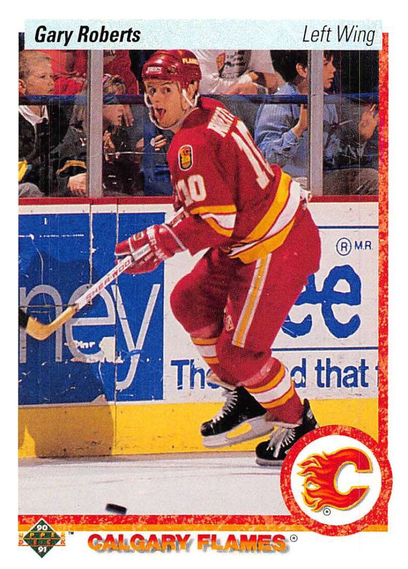 1990-91 Upper Deck Hockey  #29 Gary Roberts  Calgary Flames  Image 1