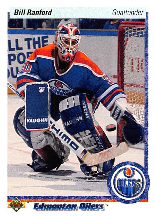 1990-91 Upper Deck Hockey  #42 Bill Ranford  Edmonton Oilers  Image 1