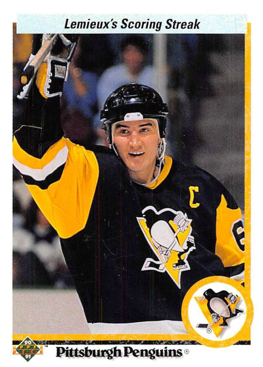 1990-91 Upper Deck Hockey  #59 Mario Lemieux  Pittsburgh Penguins  Image 1