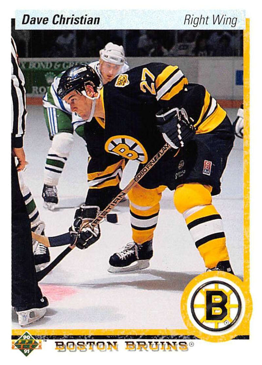 1990-91 Upper Deck Hockey  #61 Dave Christian   Image 1