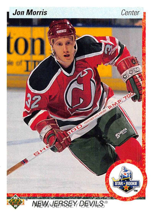 1990-91 Upper Deck Hockey  #65 Jon Morris  New Jersey Devils  Image 1
