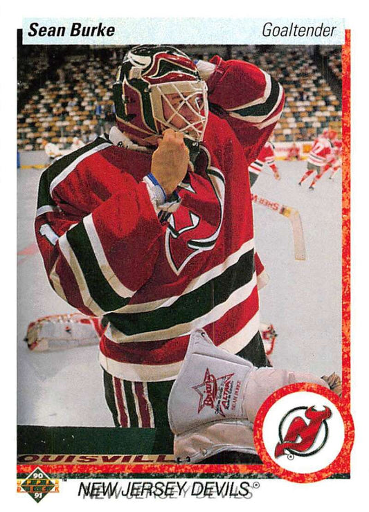 1990-91 Upper Deck Hockey  #66 Sean Burke  New Jersey Devils  Image 1