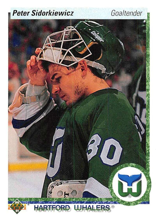 1990-91 Upper Deck Hockey  #69 Peter Sidorkiewicz  Hartford Whalers  Image 1