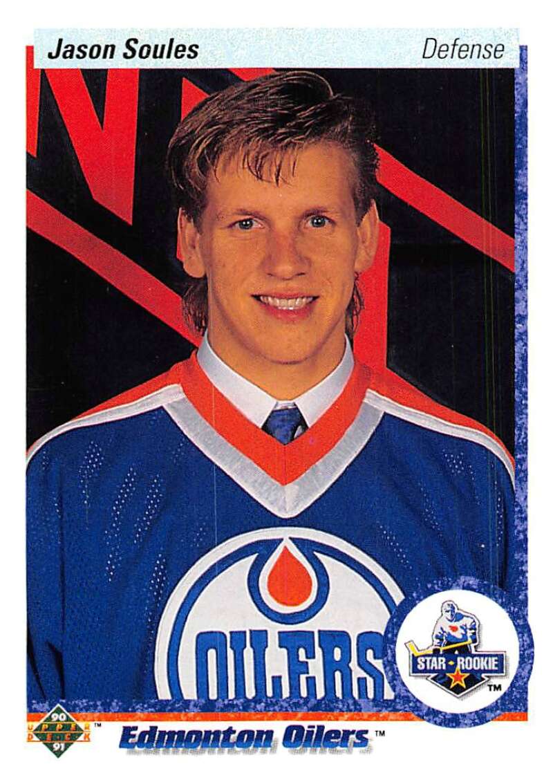 1990-91 Upper Deck Hockey  #75 Jason Soules  Edmonton Oilers  Image 1