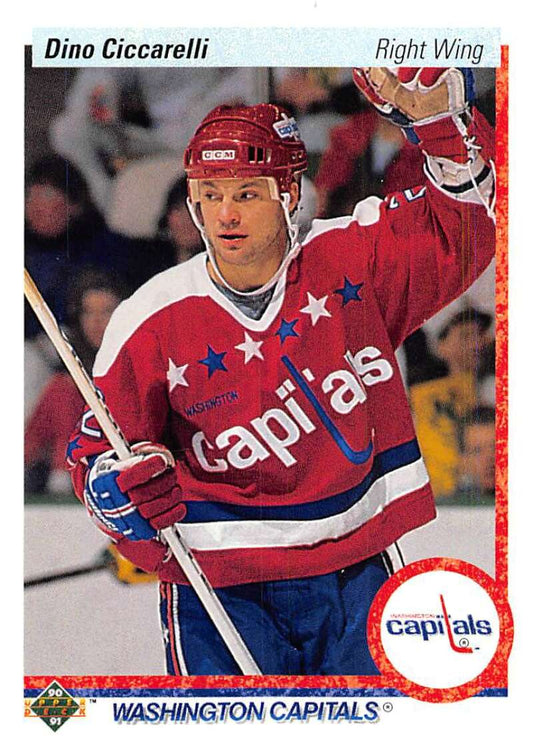 1990-91 Upper Deck Hockey  #76 Dino Ciccarelli  Washington Capitals  Image 1