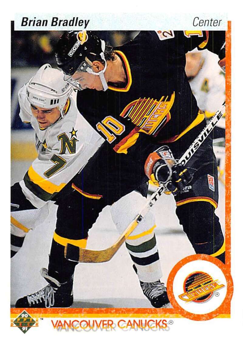 1990-91 Upper Deck Hockey  #79 Brian Bradley  Vancouver Canucks  Image 1