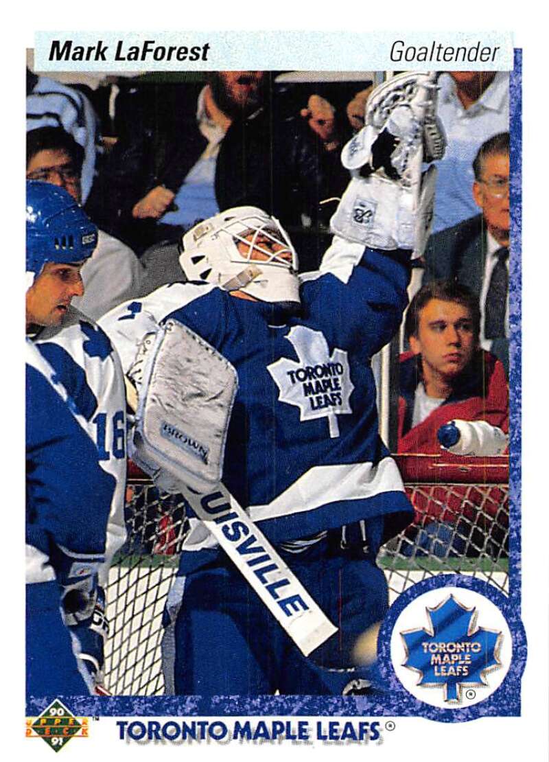 1990-91 Upper Deck Hockey  #81 Mark LaForest  Toronto Maple Leafs  Image 1