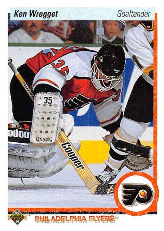 1990-91 Upper Deck Hockey  #89 Ken Wregget  Philadelphia Flyers  Image 1