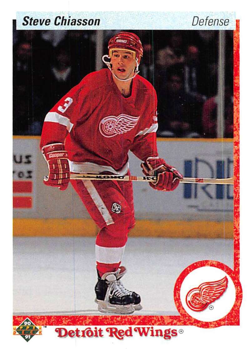 1990-91 Upper Deck Hockey  #96 Steve Chiasson  Detroit Red Wings  Image 1