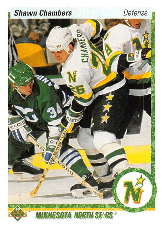 1990-91 Upper Deck Hockey  #106 Shawn Chambers  Minnesota North Stars  Image 1