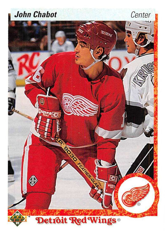 1990-91 Upper Deck Hockey  #113 John Chabot  Detroit Red Wings  Image 1
