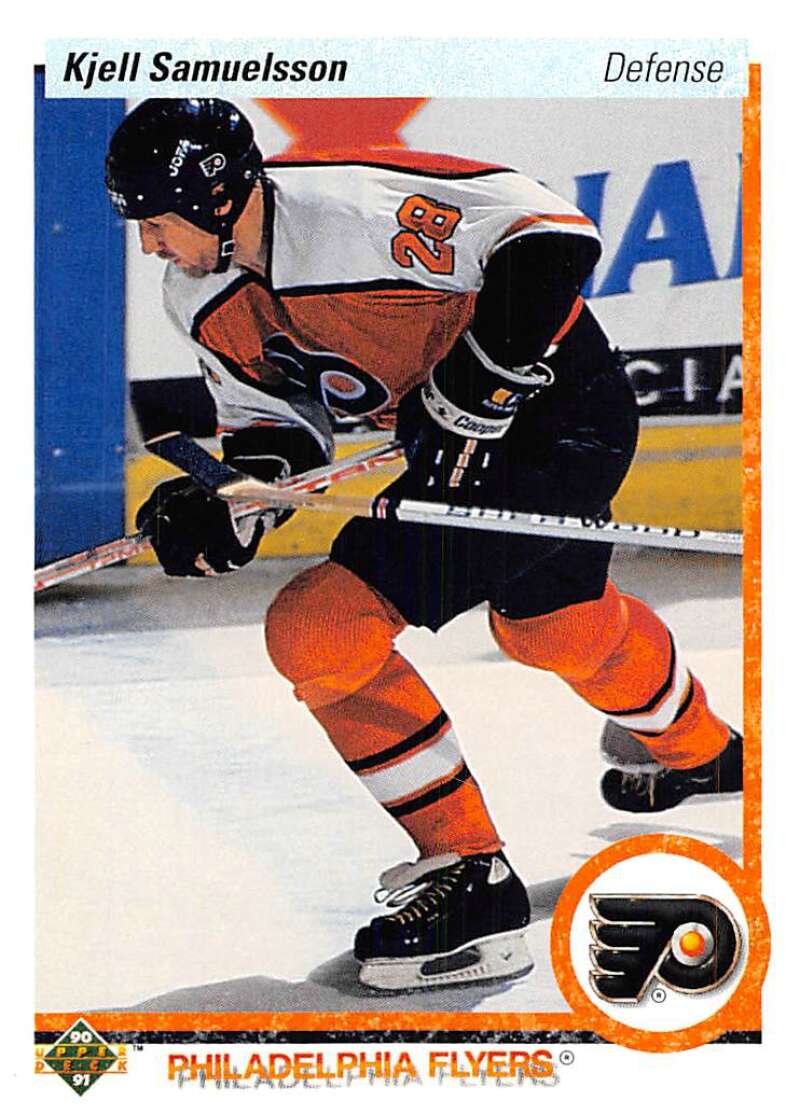 1990-91 Upper Deck Hockey  #116 Kjell Samuelsson  Philadelphia Flyers  Image 1