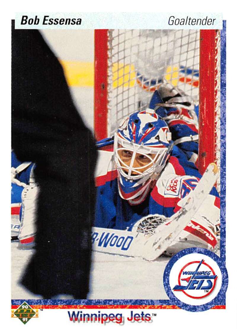 1990-91 Upper Deck Hockey  #122 Bob Essensa  RC Rookie Winnipeg Jets  Image 1