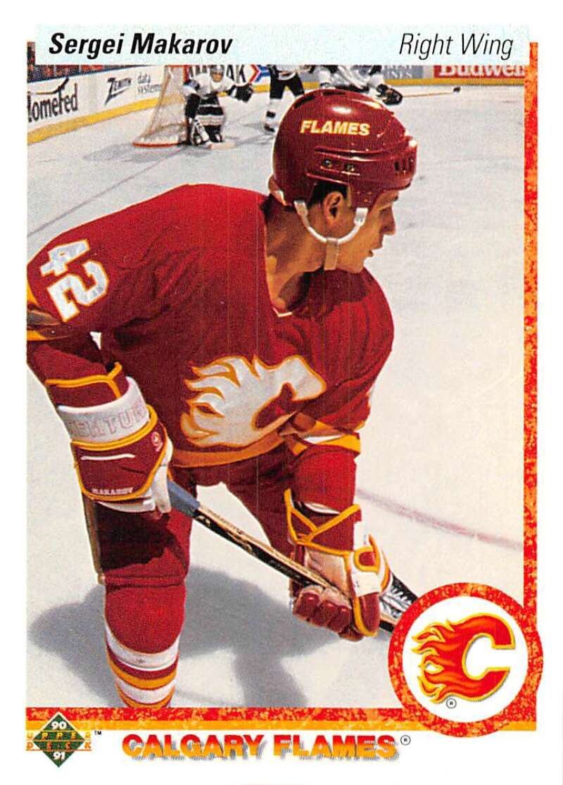 1990-91 Upper Deck Hockey  #123 Sergei Makarov  RC Rookie  Image 1