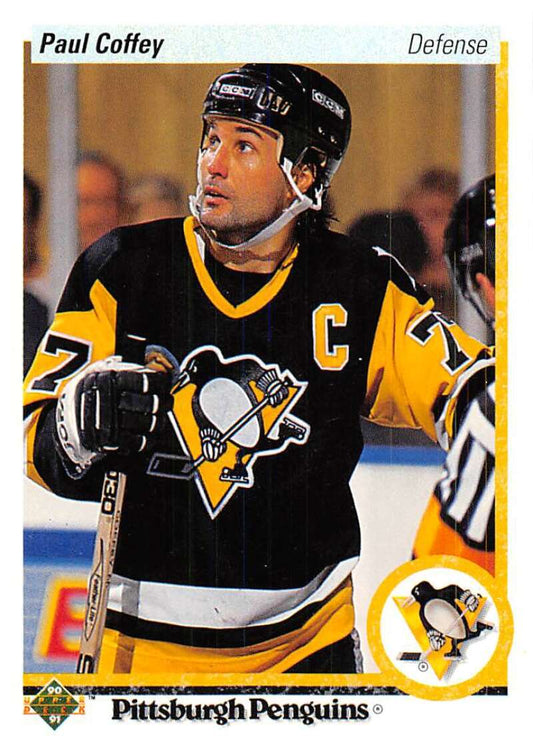 1990-91 Upper Deck Hockey  #124 Paul Coffey  Pittsburgh Penguins  Image 1