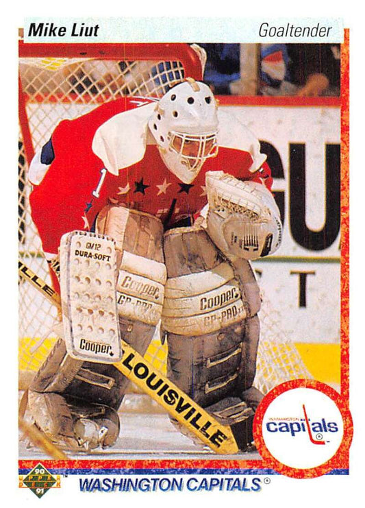 1990-91 Upper Deck Hockey  #127 Mike Liut  Washington Capitals  Image 1
