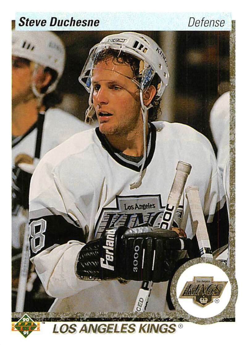 1990-91 Upper Deck Hockey  #136 Steve Duchesne  Los Angeles Kings  Image 1
