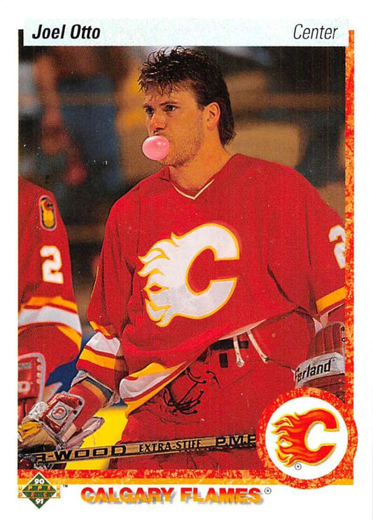 1990-91 Upper Deck Hockey  #141 Joel Otto  Calgary Flames  Image 1