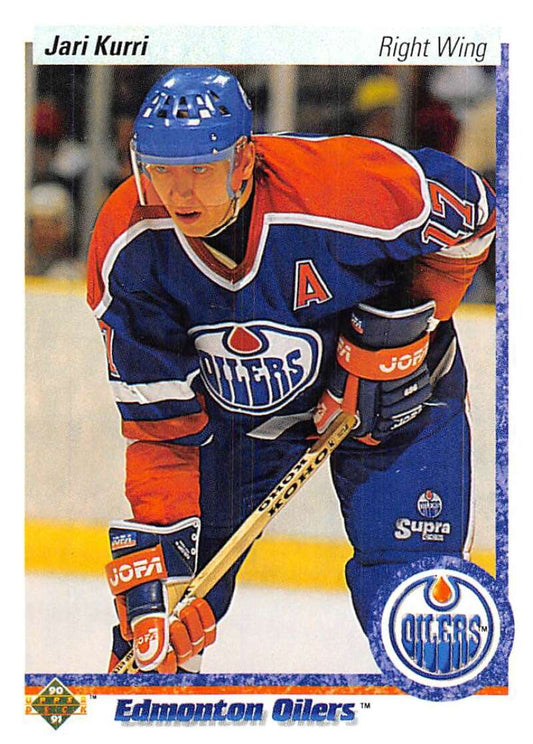 1990-91 Upper Deck Hockey  #146 Jari Kurri  Edmonton Oilers  Image 1