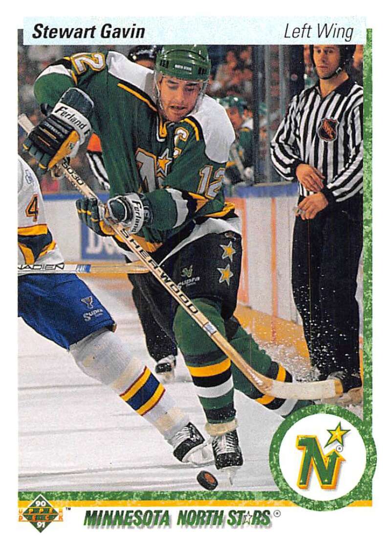 1990-91 Upper Deck Hockey  #150 Stewart Gavin  Minnesota North Stars  Image 1